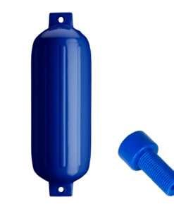 Polyform G-5 Twin Eye Fender 8.8" x 26.8" - Cobalt Blue w/Adapter