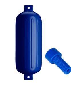 Polyform G-6 Twin Eye Fender 11" x 30" - Cobalt Blue w/Adapter