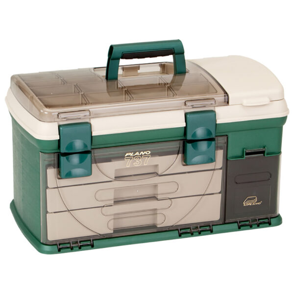Plano 3-Drawer Tackle Box XL - Green/Beige - Image 2