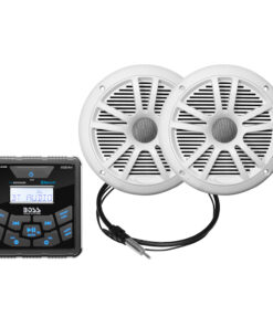 Boss Audio MCKGB450W.6 Marine Stereo & 6.5" Speaker Kit - White