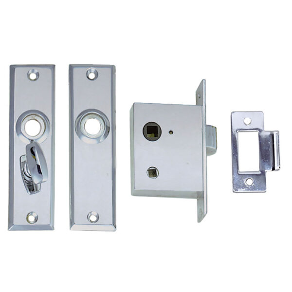 Perko Mortise Latch Set w/Turn Button - Image 2