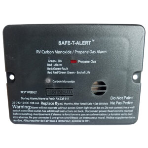 Safe-T-Alert Combo Carbon Monoxide Propane Alarm - Flush Mount - Mini - Black 6 73821XL