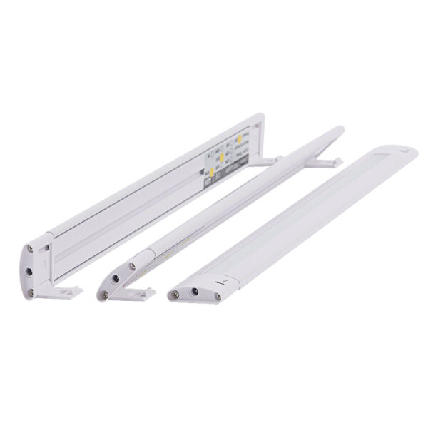 Lunasea Adjustable Linear LED Light w/Built-In Dimmer - 12" Length, 12VDC, Warm White w/ Switch - Image 2