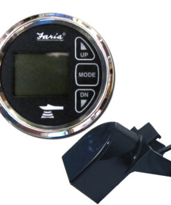 Faria Chesapeake Black 2" Dual Depth & Temp Sounder w/Transom Mount Transducer