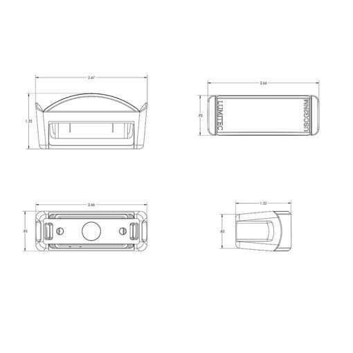Lumitec Contour Series Inset Navigation Light - Starboard Green - Image 2