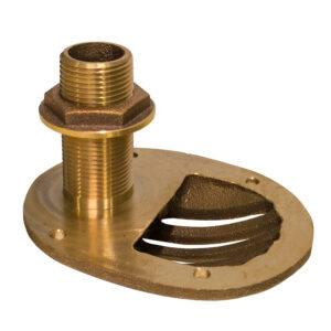 GROCO 1-1/2" Bronze Combo Scoop Thru-Hull w/Nut 4 75333XL