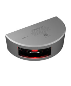 Lopolight Series 301-002 - Port Sidelight - 2NM - Vertical Mount - Red - Silver Housing