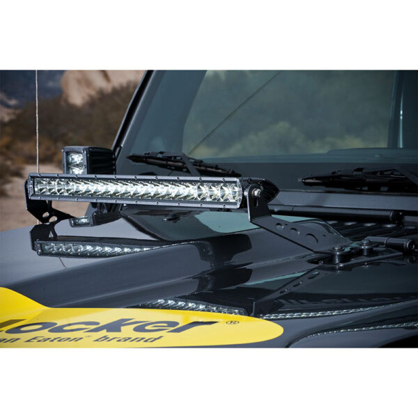 RIGID Industries 2007-2017 Jeep JK 20" Light Hood Mount - Image 2
