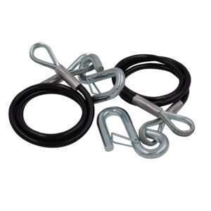 C.E. Smith Safety Cables - 5000lb Capacity - PVC Coated - Pair 7 80710XL