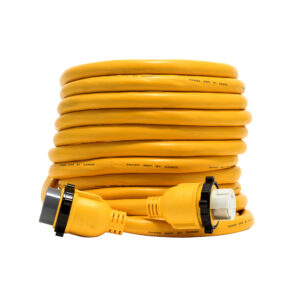 Camco 50 Amp Power Grip Marine Extension Cord - 50' M-Locking/F-Locking Adapter 6 80754XL