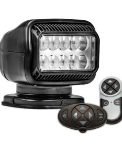 Golight Radioray GT Series Permanent Mount - Black LED - Wireless Handheld & Wireless Dash Mount Remotes