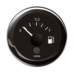 Veratron 52MM (2-1/16") ViewLine Tank Level Gauge E/F - 3-180 Ohm - Black Dial & Bezel