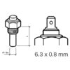 Veratron Engine Oil Temperature Sensor - Single Pole, Common Ground - 50-150°C/120-300°F - 6/24V - M14 x 1.5 Thread