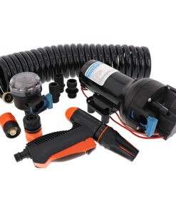 Jabsco HotShot HD6 Heavy Duty Washdown Pump w/25' HoseCoil - 12V - 6 GPM - 70 PSI