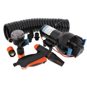 Jabsco HotShot HD6 Heavy Duty Washdown Pump w/25' HoseCoil - 12V - 6 GPM - 70 PSI 5 86590XL