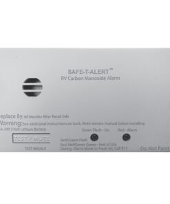 Safe-T-Alert SA-340 White RV Battery Powered CO Detector - Rectangle