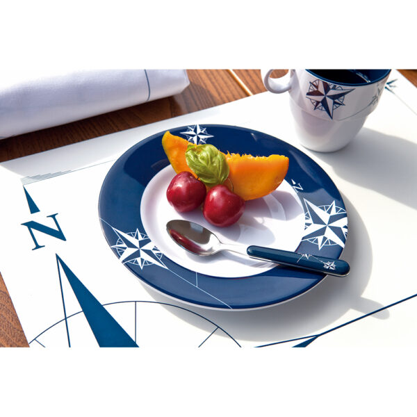 Marine Business Melamine Round Dessert Plate - NORTHWIND - 7" Set of 6 - Image 2