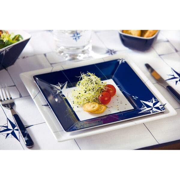 Marine Business Melamine Square Dessert Plate - NORTHWIND - 8.2" Set of 6 - Image 2