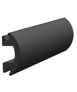TACO 70' Flexible Black Rub Rail Insert 1-3/16" x 1/2"