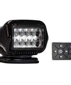Golight Stryker ST Series Permanent Mount Black 12V LED w/Hard Wired Dash Mount Remote