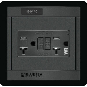 Blue Sea 1499 - 360 Panel - 120V AC GFCI Dual Outlet