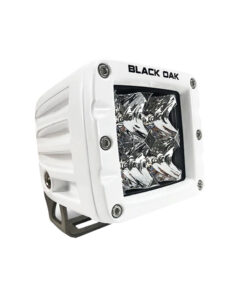 Black Oak 2" Marine LED Pod Light - Flood Optics - White Housing - Pro Series 3.0
