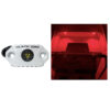 Black Oak Rock Accent Light - Red LEDs - White Housing