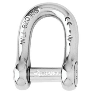 Wichard Self-Locking Allen Head Pin D Shackle - 10mm Diameter - 13/32" 8 97640XL