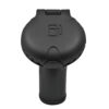 Attwood Deck Fill f/Carbon Canister System - Angled Body & Scalloped Black Plastic Cap