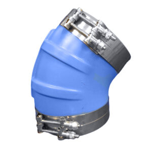 Trident Marine 6" ID 45-Degree Blue Silicone Molded Wet Exhaust Elbow w/4 T-Bolt Clamps 8 99733XL