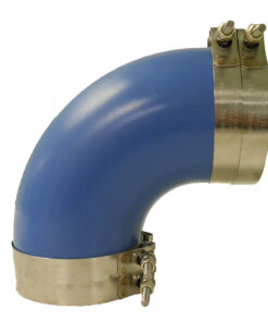 Trident Marine 4" ID 90-Degree Blue Silicone Molded Wet Exhaust Elbow w/4 T-Bolt Clamps